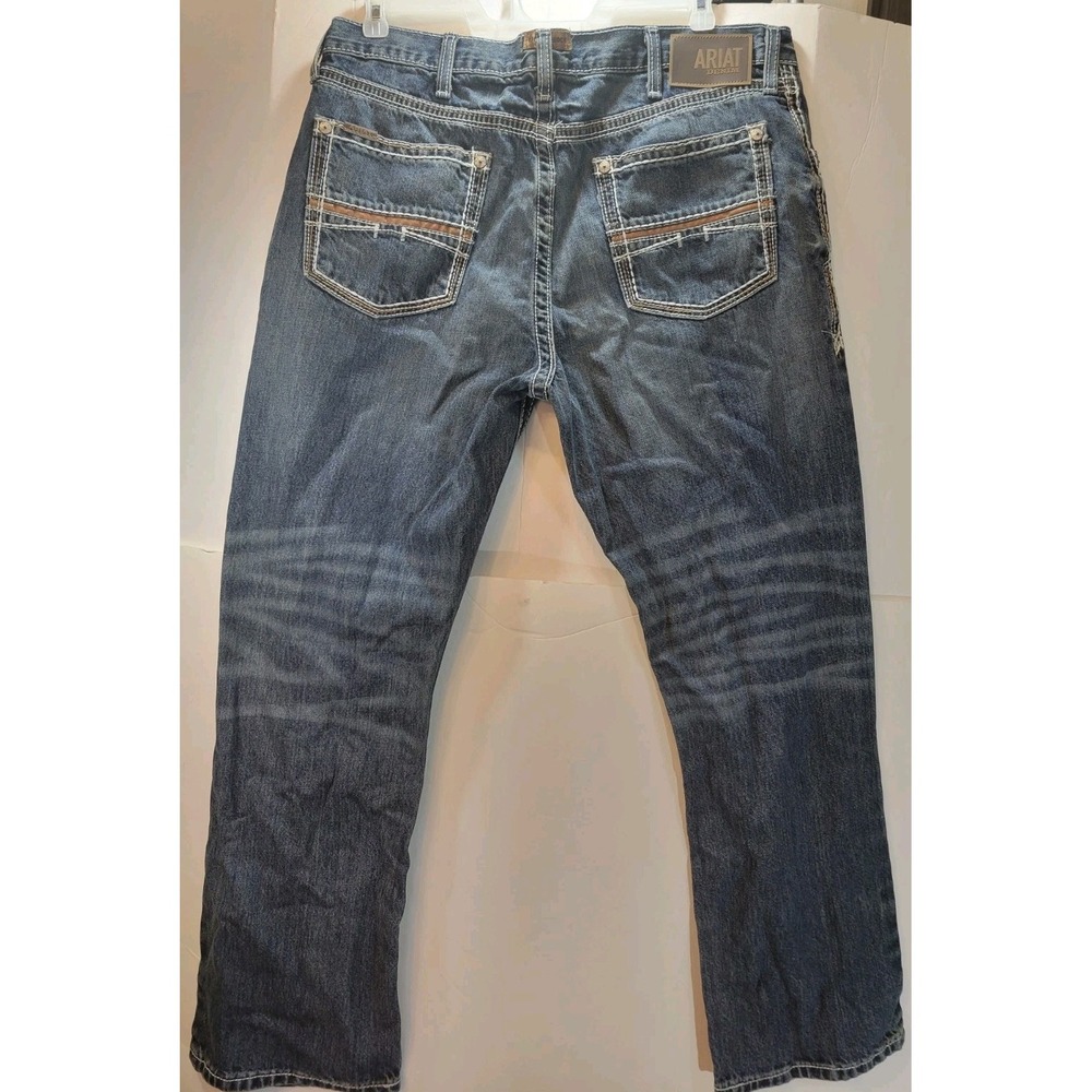 Ariat Men's M4 Coltrane Durango Low Rise Fashion Boot Cut Jean 38/32 medium wash - Picture 7 of 16